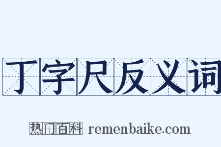 丁字尺反义词是什么意思的图片